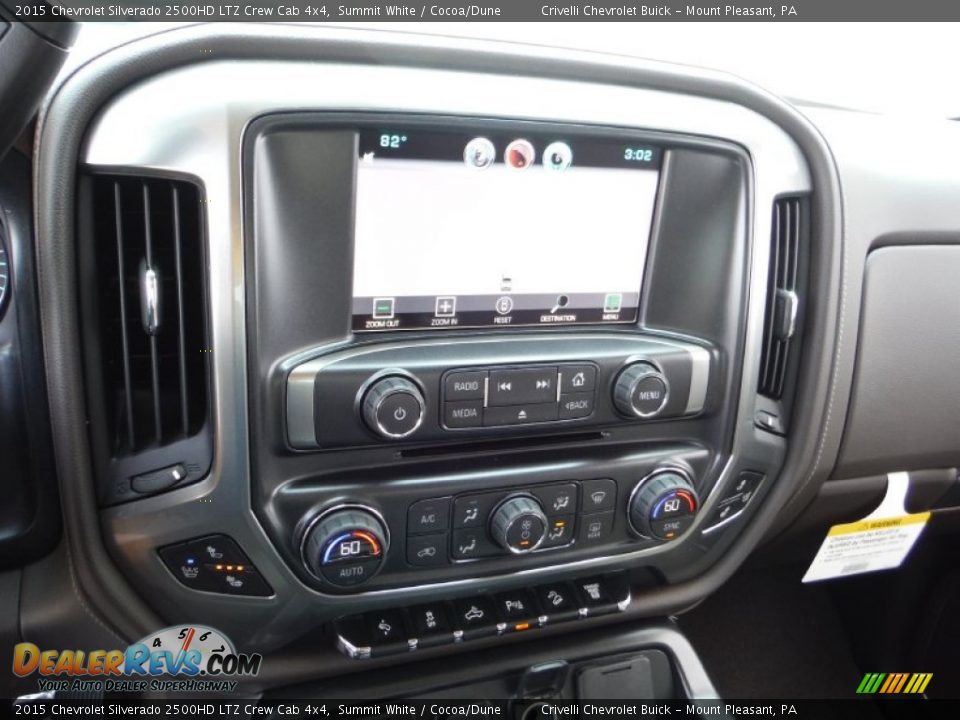 2015 Chevrolet Silverado 2500HD LTZ Crew Cab 4x4 Summit White / Cocoa/Dune Photo #20