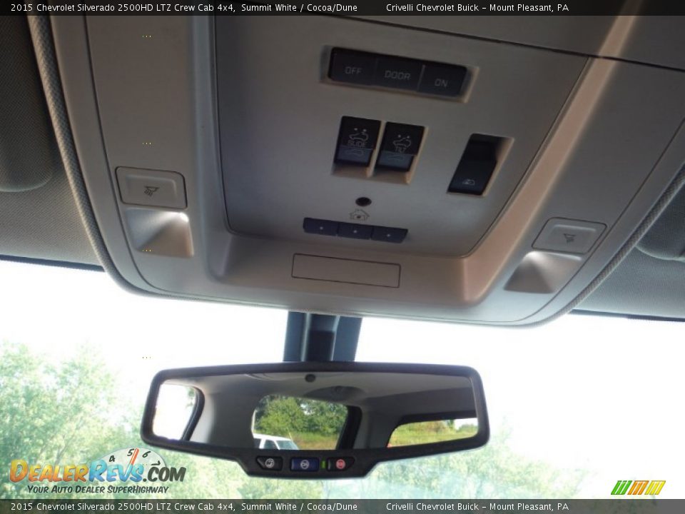 2015 Chevrolet Silverado 2500HD LTZ Crew Cab 4x4 Summit White / Cocoa/Dune Photo #25