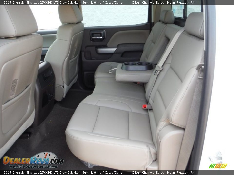 2015 Chevrolet Silverado 2500HD LTZ Crew Cab 4x4 Summit White / Cocoa/Dune Photo #27