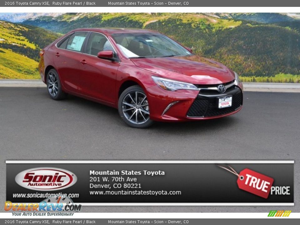 2016 Toyota Camry XSE Ruby Flare Pearl / Black Photo #1