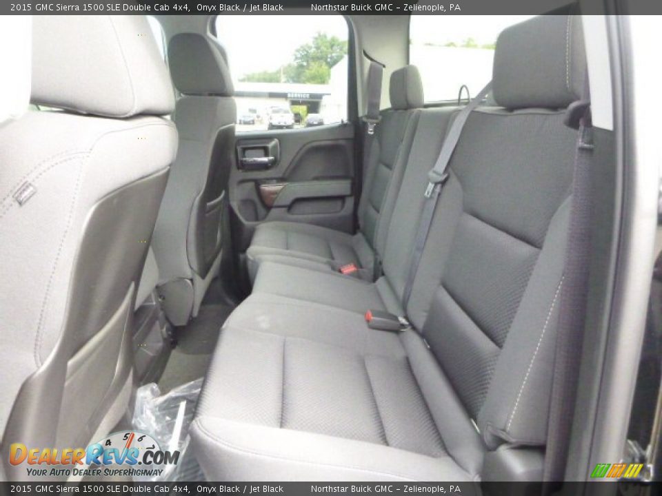 2015 GMC Sierra 1500 SLE Double Cab 4x4 Onyx Black / Jet Black Photo #5