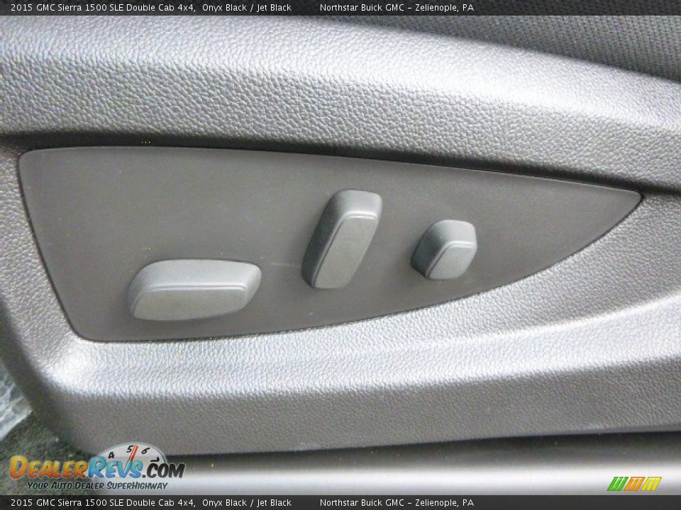 2015 GMC Sierra 1500 SLE Double Cab 4x4 Onyx Black / Jet Black Photo #15