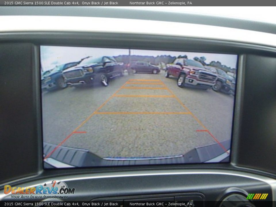 2015 GMC Sierra 1500 SLE Double Cab 4x4 Onyx Black / Jet Black Photo #19