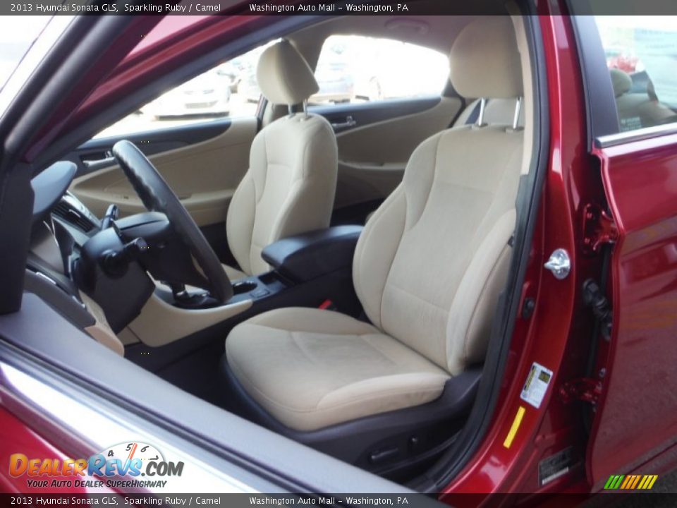 2013 Hyundai Sonata GLS Sparkling Ruby / Camel Photo #9