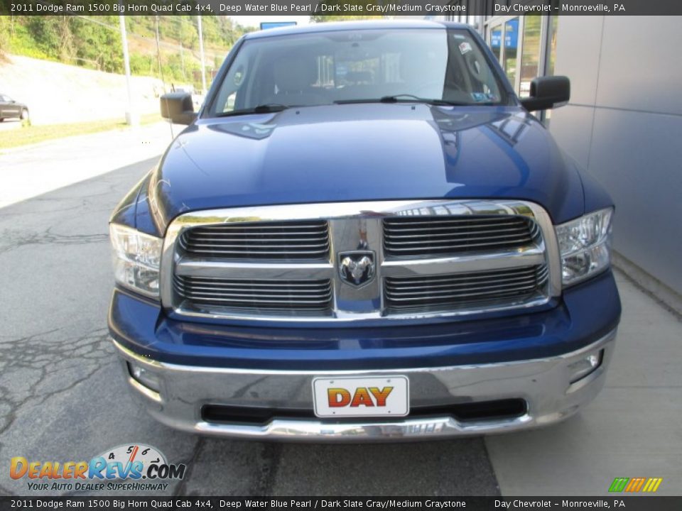 2011 Dodge Ram 1500 Big Horn Quad Cab 4x4 Deep Water Blue Pearl / Dark Slate Gray/Medium Graystone Photo #15