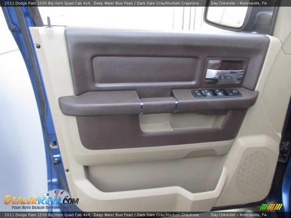 2011 Dodge Ram 1500 Big Horn Quad Cab 4x4 Deep Water Blue Pearl / Dark Slate Gray/Medium Graystone Photo #19