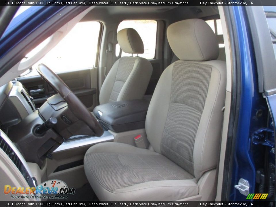 2011 Dodge Ram 1500 Big Horn Quad Cab 4x4 Deep Water Blue Pearl / Dark Slate Gray/Medium Graystone Photo #20