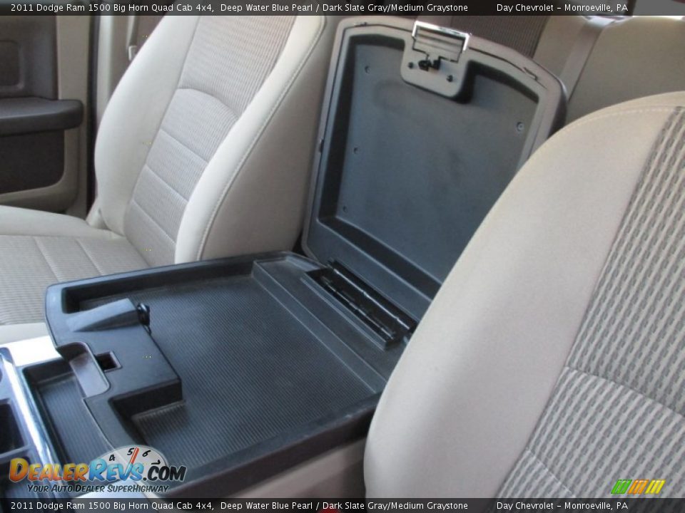 2011 Dodge Ram 1500 Big Horn Quad Cab 4x4 Deep Water Blue Pearl / Dark Slate Gray/Medium Graystone Photo #25