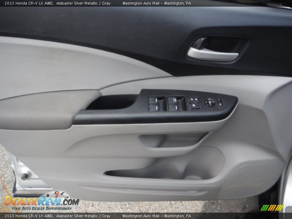 2013 Honda CR-V LX AWD Alabaster Silver Metallic / Gray Photo #9