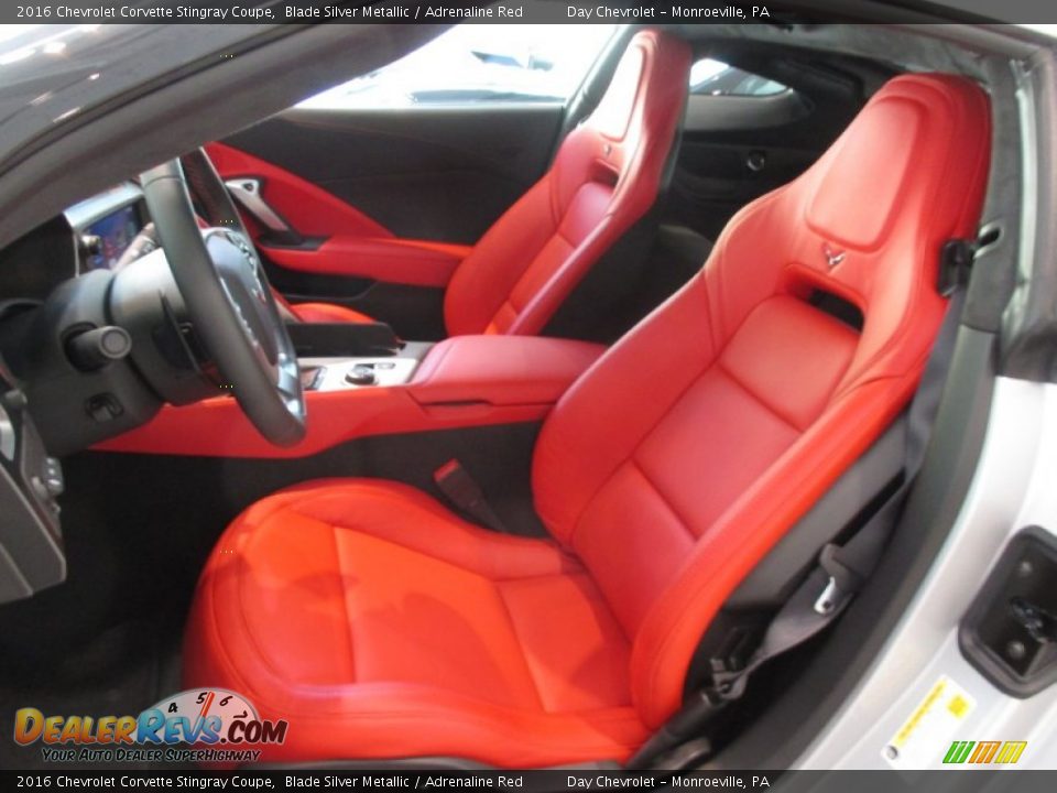 Front Seat of 2016 Chevrolet Corvette Stingray Coupe Photo #11