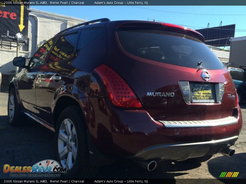 2006 Nissan Murano SL AWD Merlot Pearl / Charcoal Photo #5
