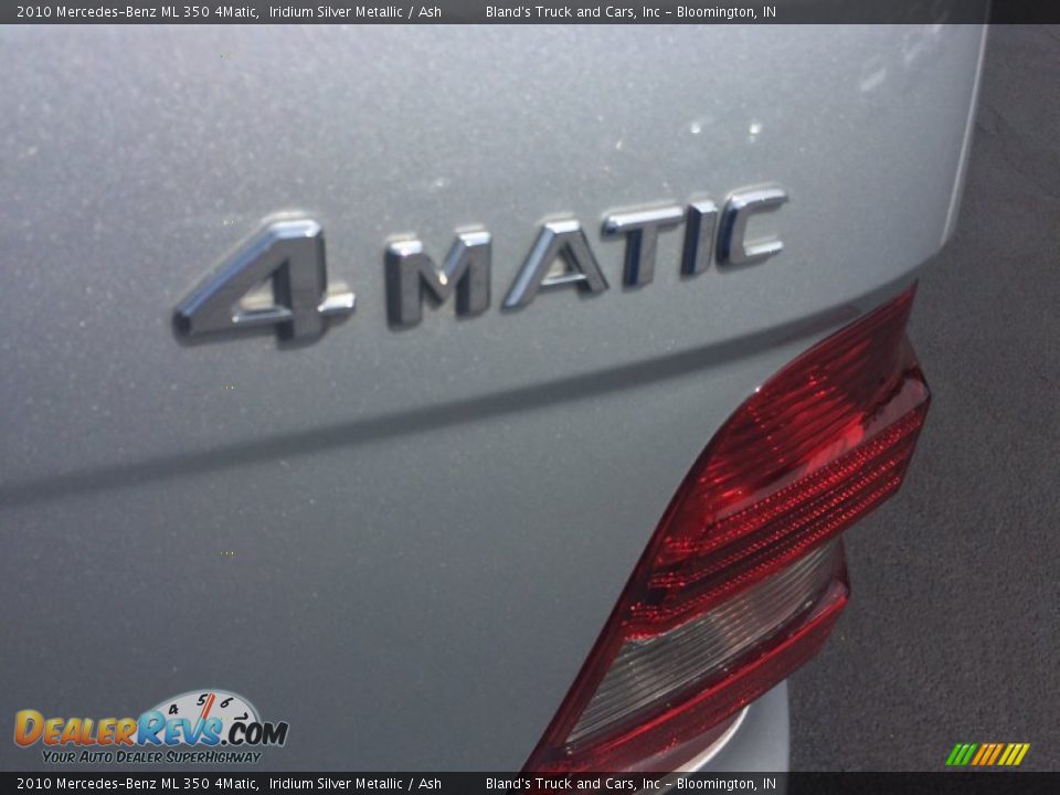 2010 Mercedes-Benz ML 350 4Matic Iridium Silver Metallic / Ash Photo #23