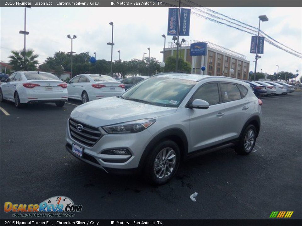 2016 Hyundai Tucson Eco Chromium Silver / Gray Photo #3