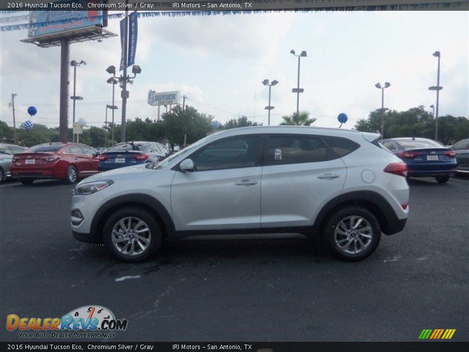 2016 Hyundai Tucson Eco Chromium Silver / Gray Photo #4