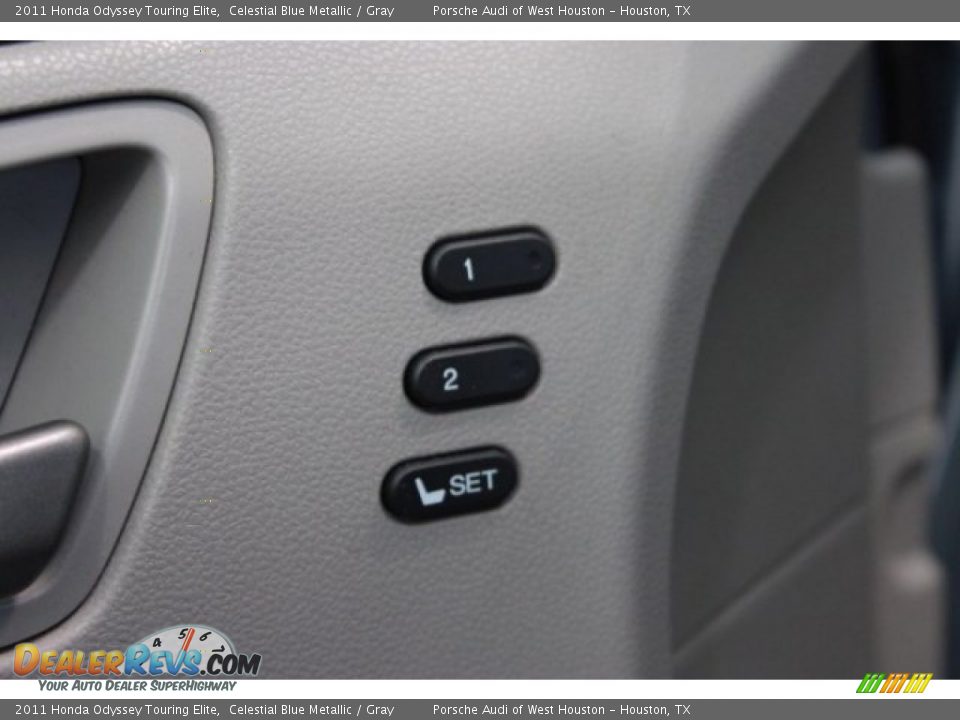 2011 Honda Odyssey Touring Elite Celestial Blue Metallic / Gray Photo #14