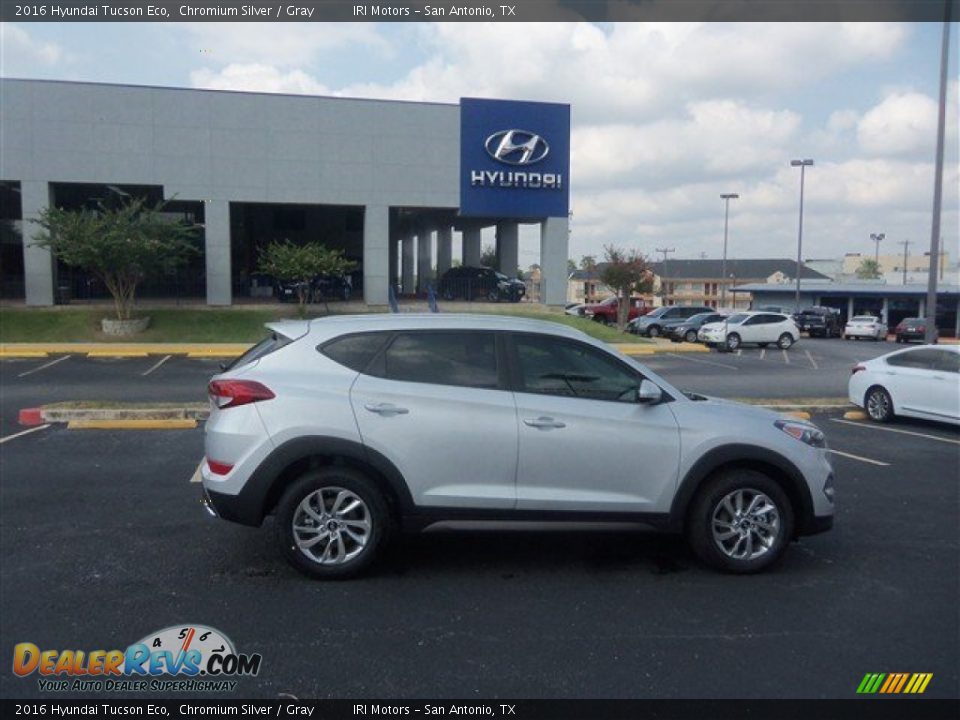 2016 Hyundai Tucson Eco Chromium Silver / Gray Photo #8