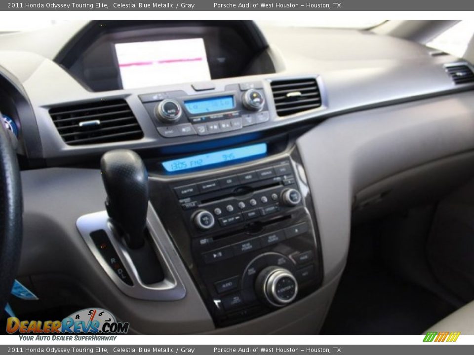 2011 Honda Odyssey Touring Elite Celestial Blue Metallic / Gray Photo #18