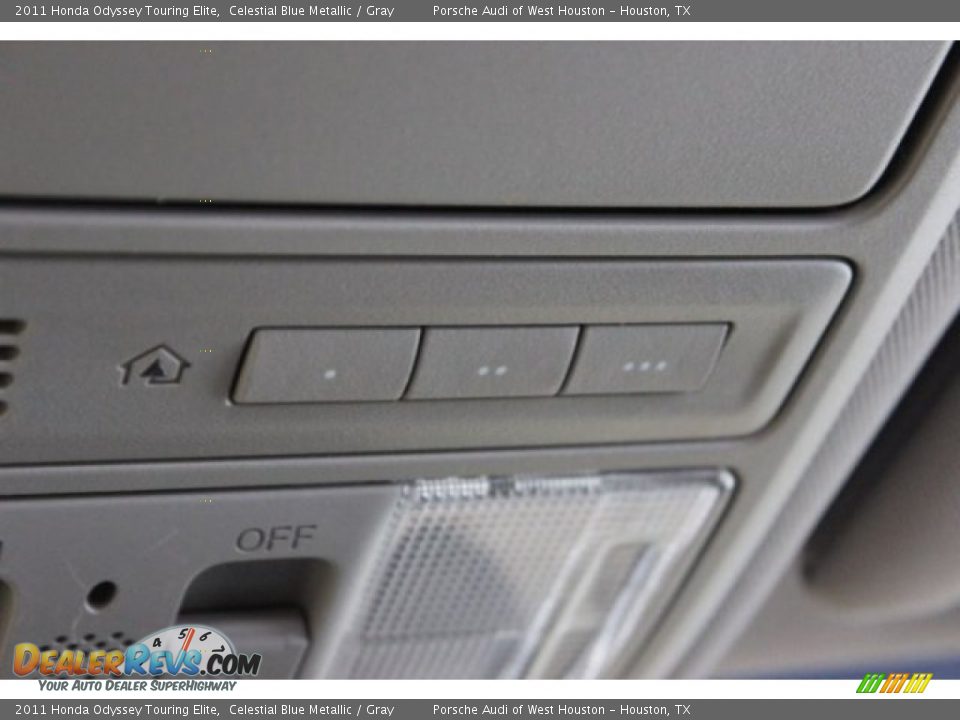 2011 Honda Odyssey Touring Elite Celestial Blue Metallic / Gray Photo #26