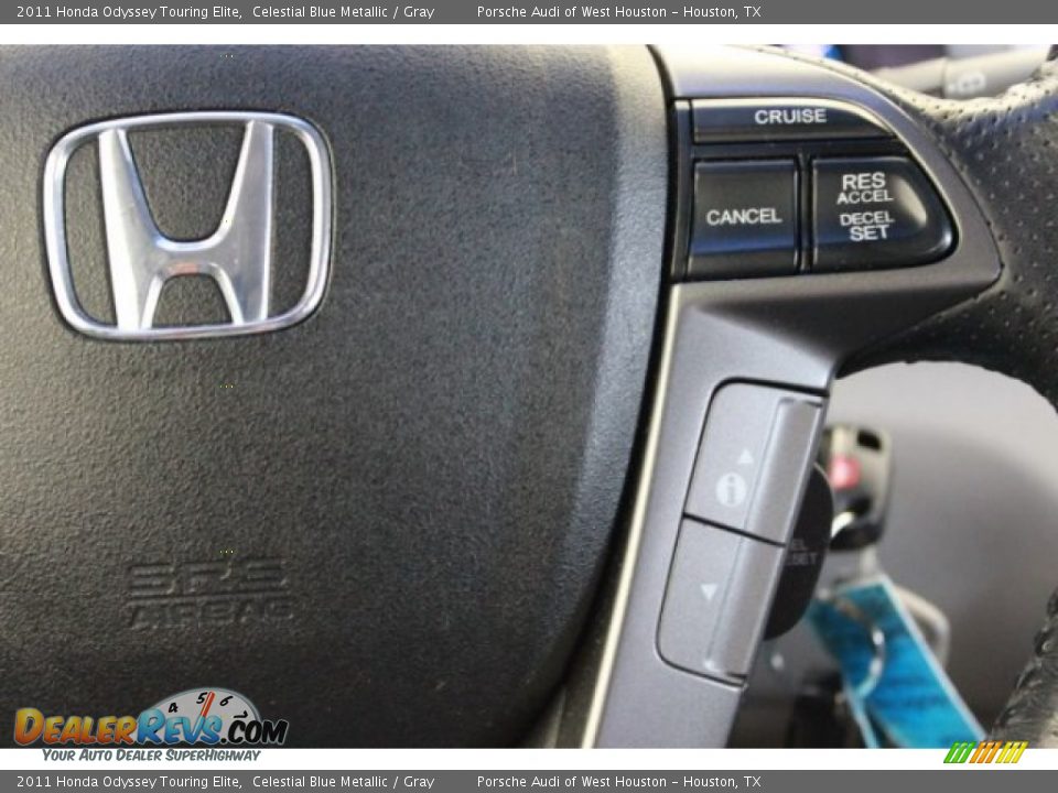 2011 Honda Odyssey Touring Elite Celestial Blue Metallic / Gray Photo #29