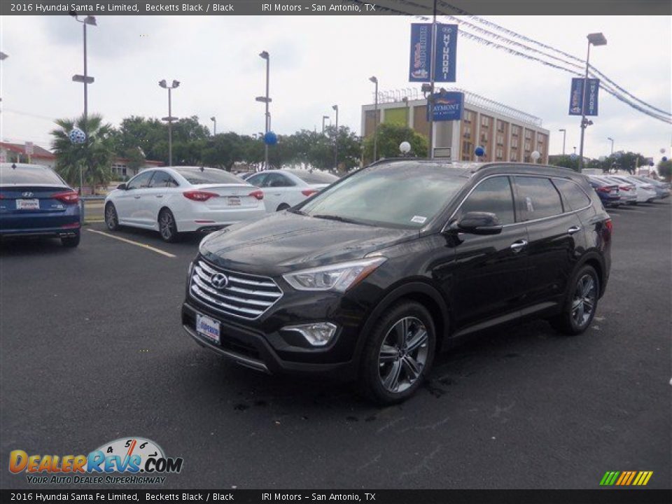 2016 Hyundai Santa Fe Limited Becketts Black / Black Photo #3