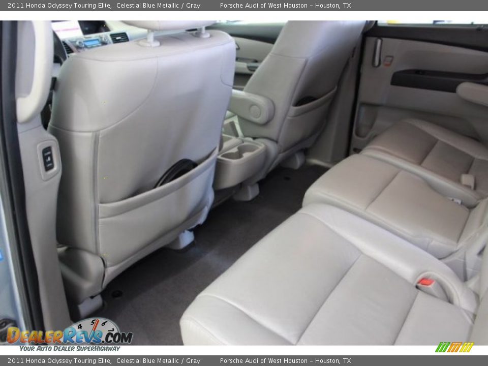 2011 Honda Odyssey Touring Elite Celestial Blue Metallic / Gray Photo #33