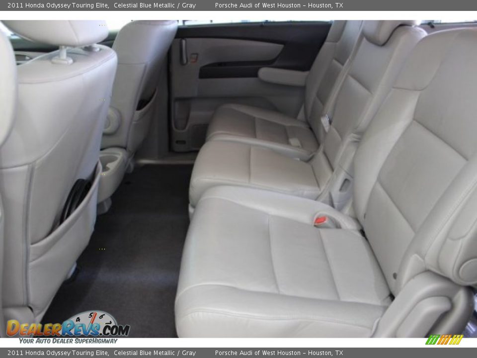 2011 Honda Odyssey Touring Elite Celestial Blue Metallic / Gray Photo #34