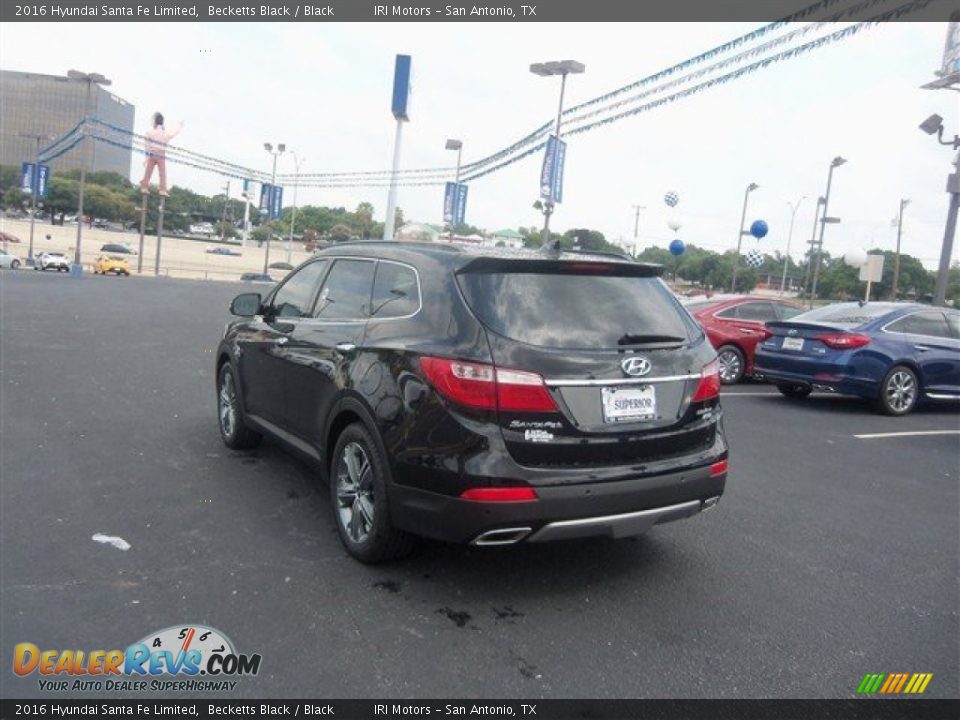 2016 Hyundai Santa Fe Limited Becketts Black / Black Photo #5