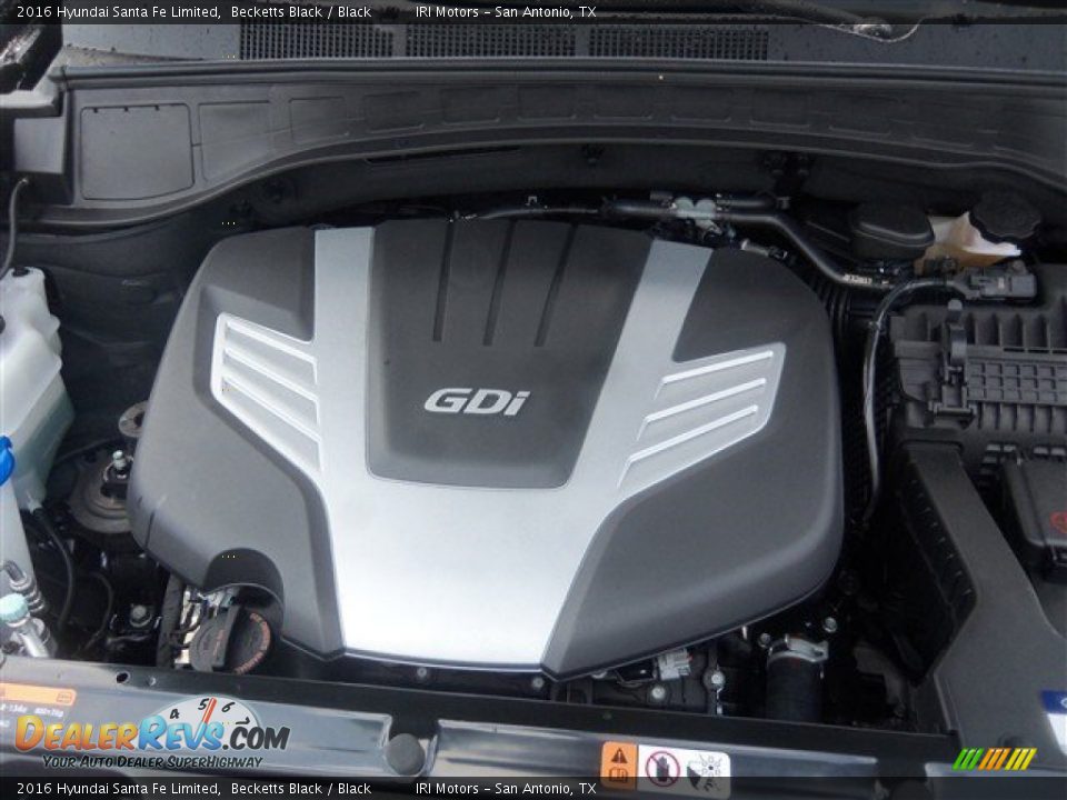 2016 Hyundai Santa Fe Limited 3.3 Liter GDI DOHC 24-Valve D-CVVT V6 Engine Photo #15
