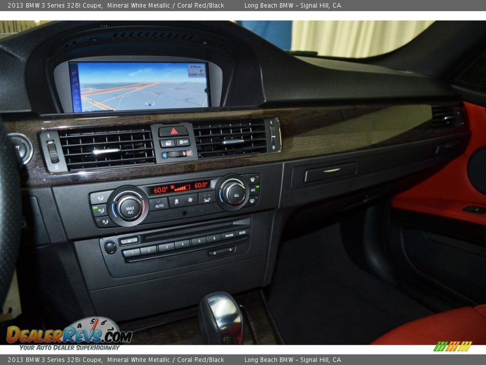 2013 BMW 3 Series 328i Coupe Mineral White Metallic / Coral Red/Black Photo #19