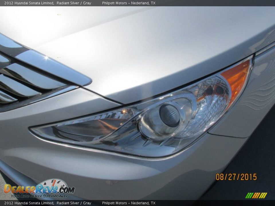 2012 Hyundai Sonata Limited Radiant Silver / Gray Photo #6