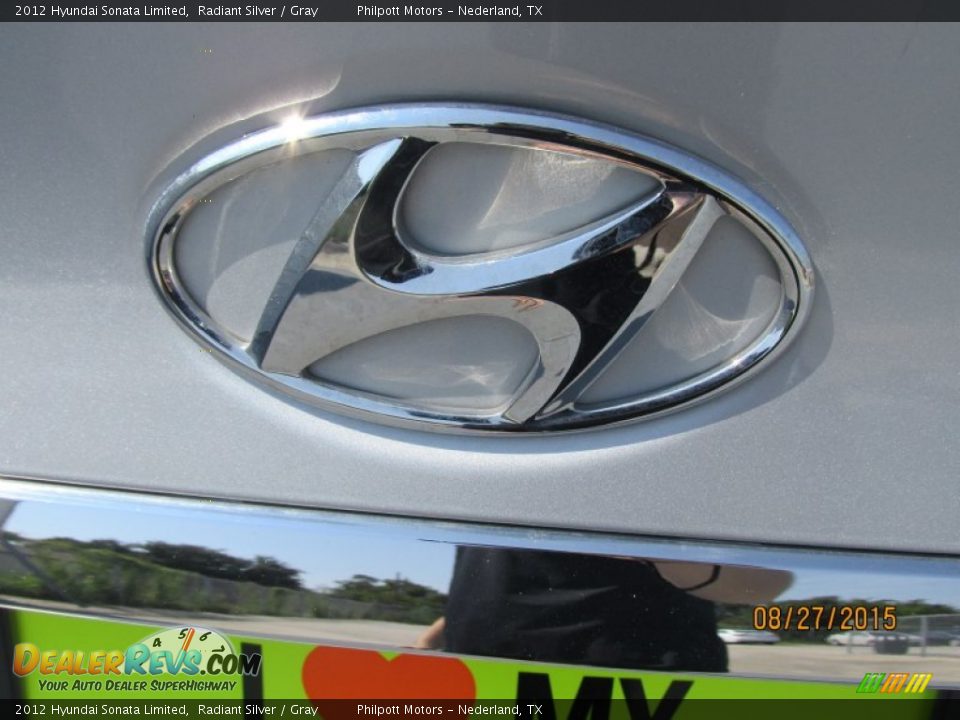 2012 Hyundai Sonata Limited Radiant Silver / Gray Photo #13