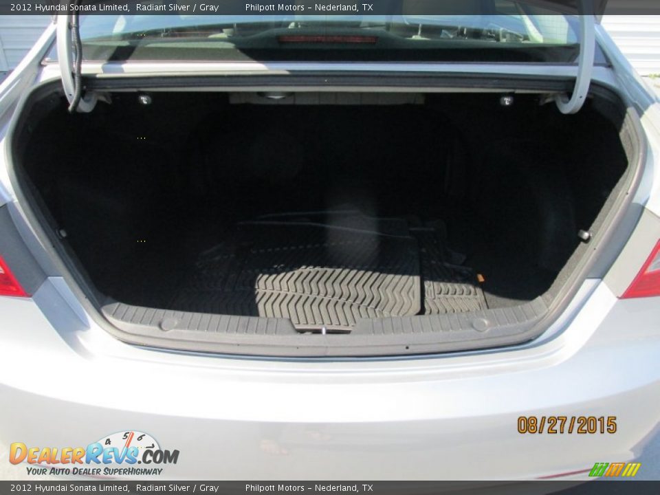 2012 Hyundai Sonata Limited Radiant Silver / Gray Photo #20