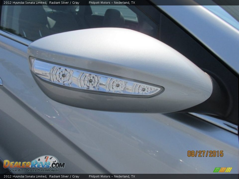 2012 Hyundai Sonata Limited Radiant Silver / Gray Photo #22