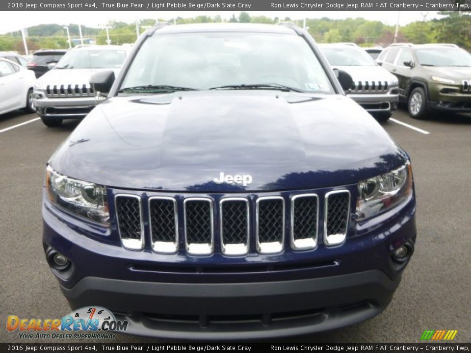 2016 Jeep Compass Sport 4x4 True Blue Pearl / Light Pebble Beige/Dark Slate Gray Photo #11