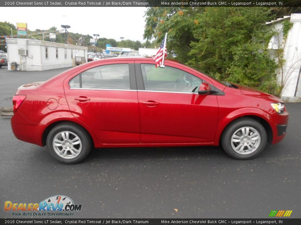Crystal Red Tintcoat 2016 Chevrolet Sonic LT Sedan Photo #4