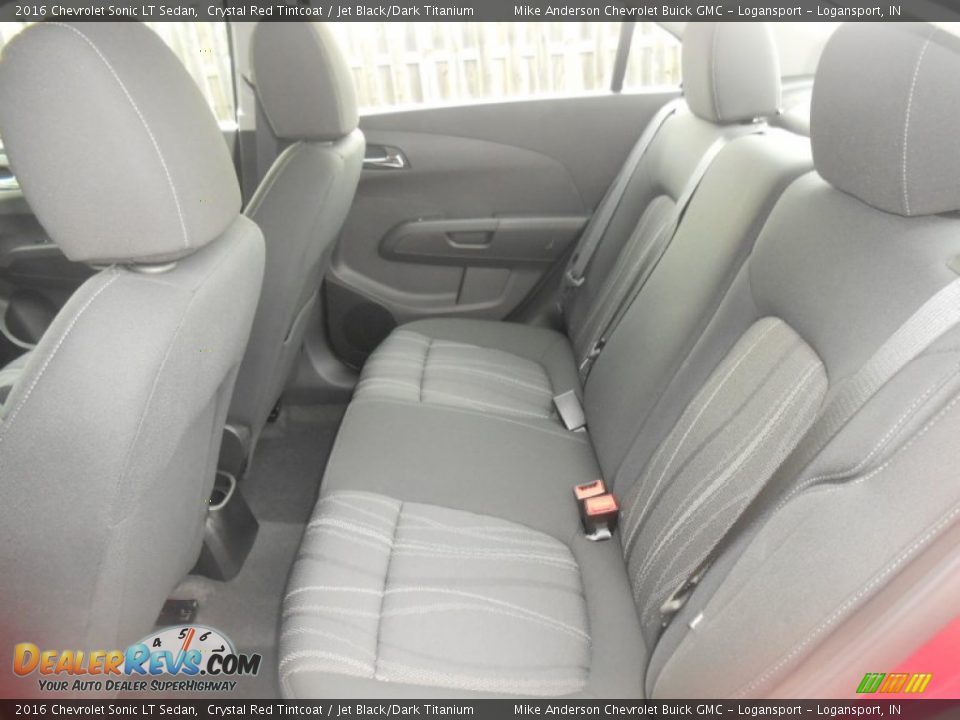 2016 Chevrolet Sonic LT Sedan Crystal Red Tintcoat / Jet Black/Dark Titanium Photo #20