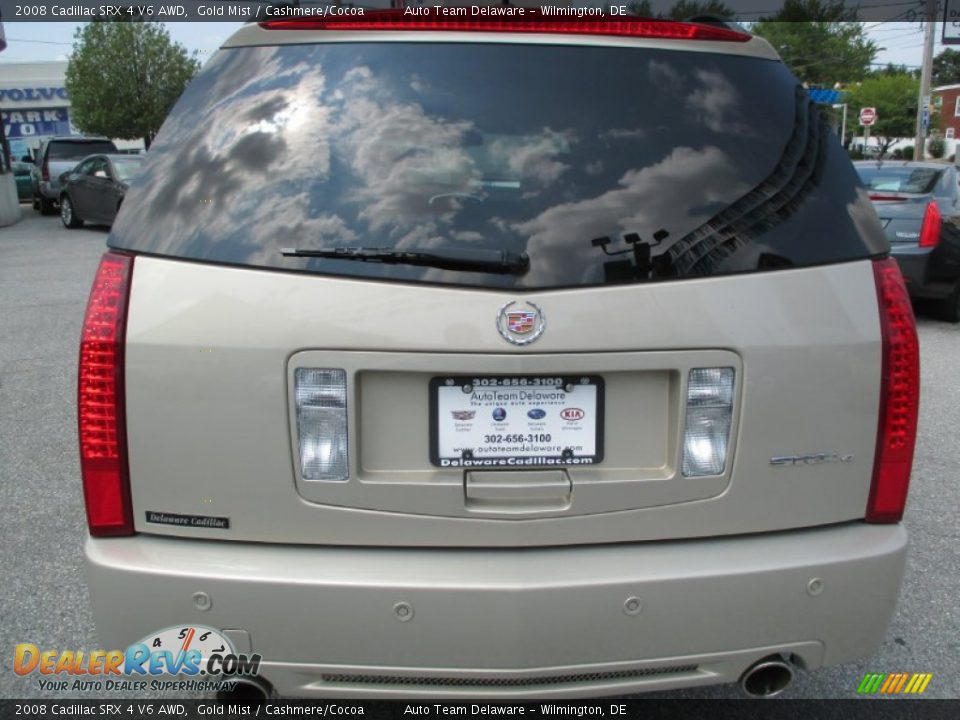 2008 Cadillac SRX 4 V6 AWD Gold Mist / Cashmere/Cocoa Photo #5