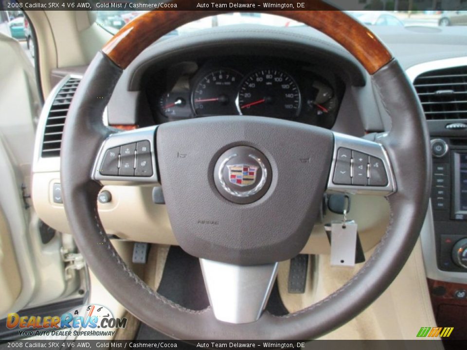 2008 Cadillac SRX 4 V6 AWD Gold Mist / Cashmere/Cocoa Photo #8
