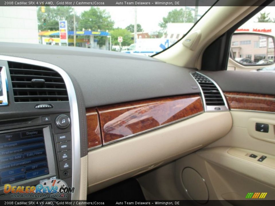 2008 Cadillac SRX 4 V6 AWD Gold Mist / Cashmere/Cocoa Photo #11