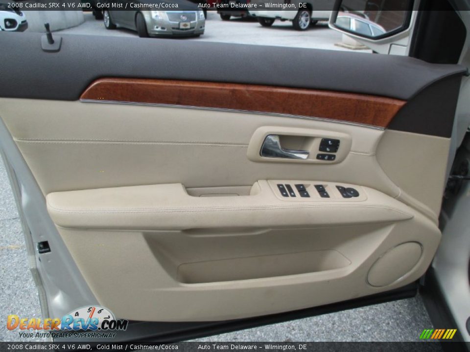 2008 Cadillac SRX 4 V6 AWD Gold Mist / Cashmere/Cocoa Photo #21