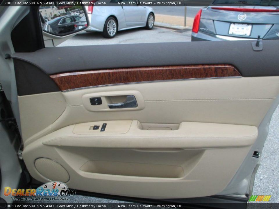 2008 Cadillac SRX 4 V6 AWD Gold Mist / Cashmere/Cocoa Photo #22