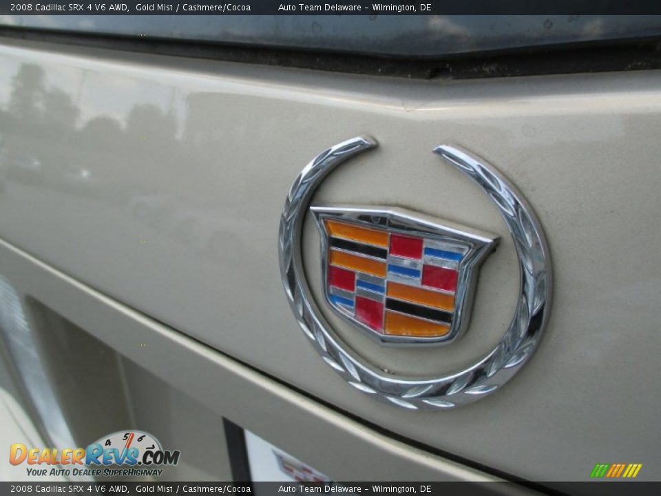 2008 Cadillac SRX 4 V6 AWD Gold Mist / Cashmere/Cocoa Photo #36