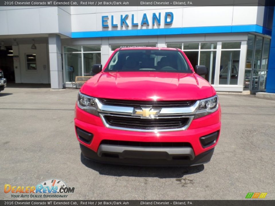 2016 Chevrolet Colorado WT Extended Cab Red Hot / Jet Black/Dark Ash Photo #2