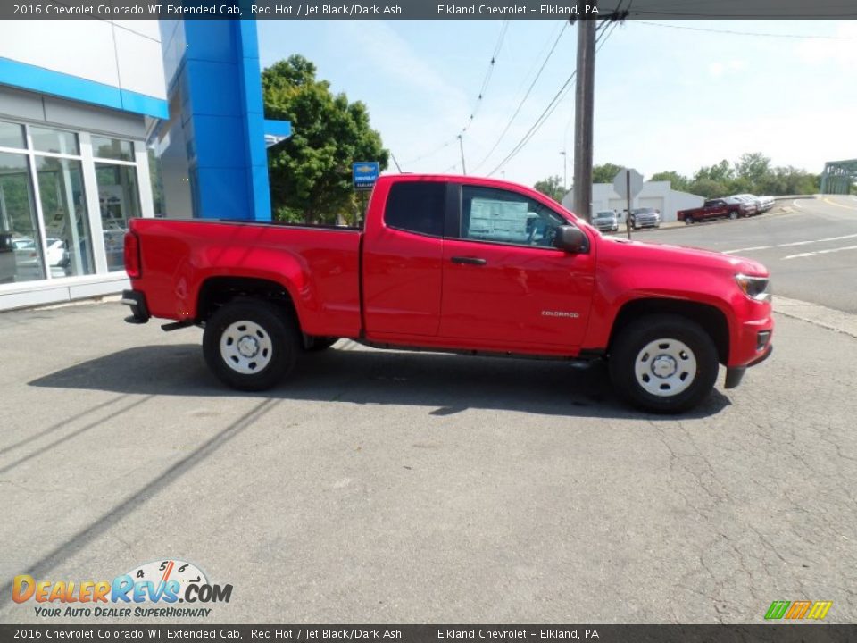 2016 Chevrolet Colorado WT Extended Cab Red Hot / Jet Black/Dark Ash Photo #4