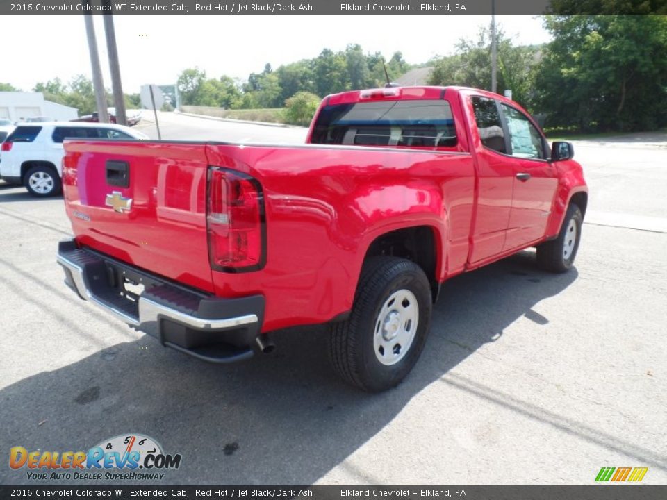 2016 Chevrolet Colorado WT Extended Cab Red Hot / Jet Black/Dark Ash Photo #5