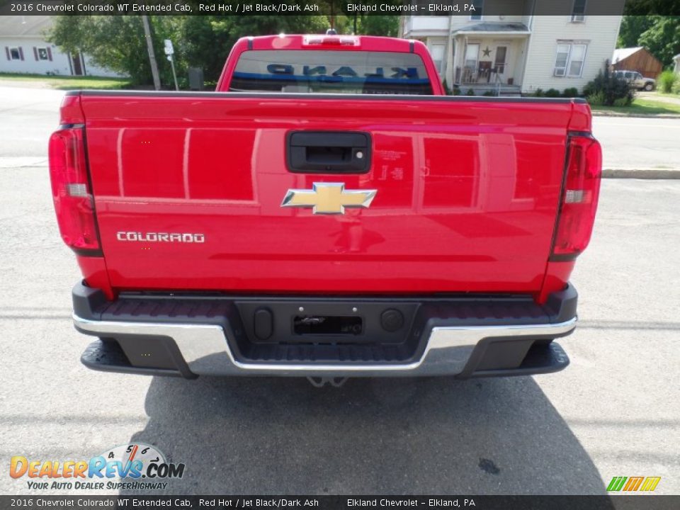 2016 Chevrolet Colorado WT Extended Cab Red Hot / Jet Black/Dark Ash Photo #6