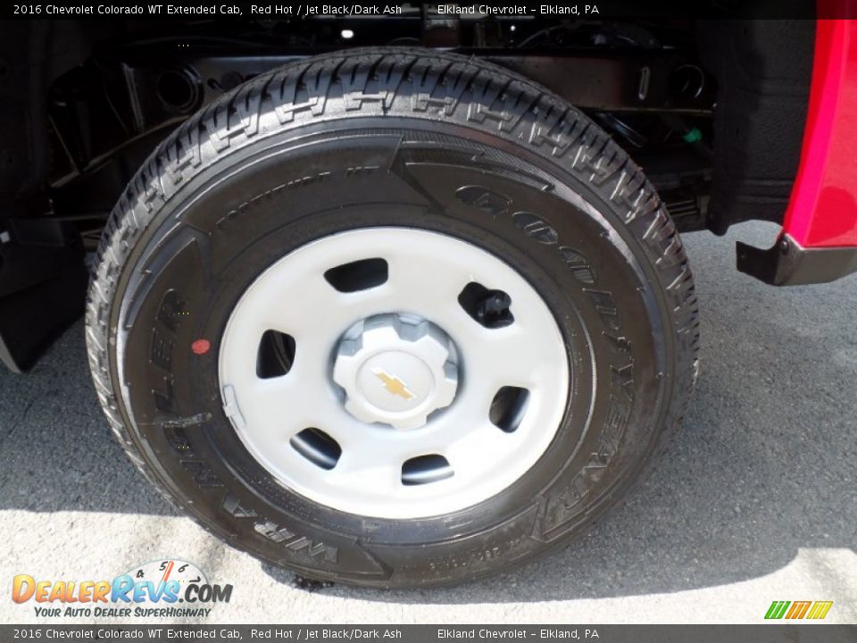 2016 Chevrolet Colorado WT Extended Cab Red Hot / Jet Black/Dark Ash Photo #9
