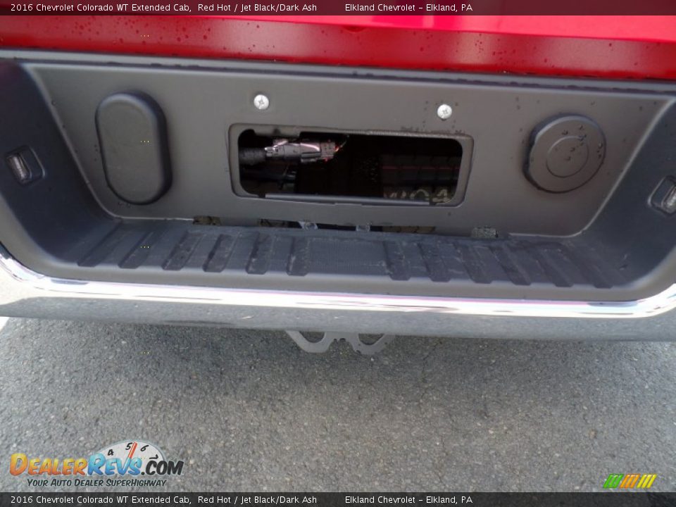 2016 Chevrolet Colorado WT Extended Cab Red Hot / Jet Black/Dark Ash Photo #10