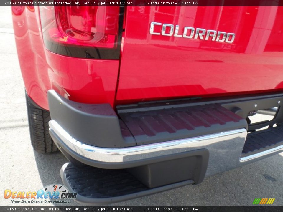 2016 Chevrolet Colorado WT Extended Cab Red Hot / Jet Black/Dark Ash Photo #11