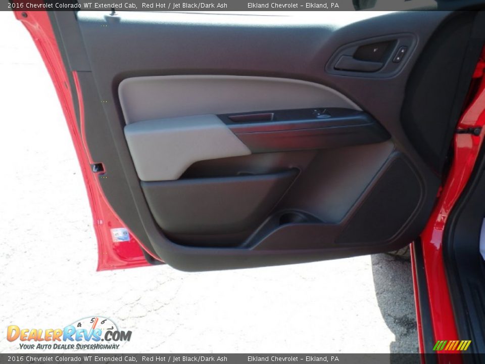 2016 Chevrolet Colorado WT Extended Cab Red Hot / Jet Black/Dark Ash Photo #13